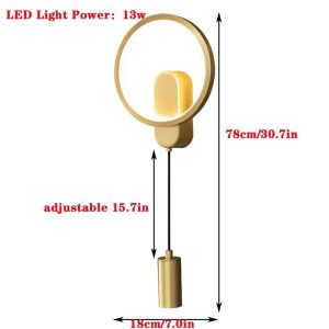 Zidna dekorativna lampa RING - Image 2