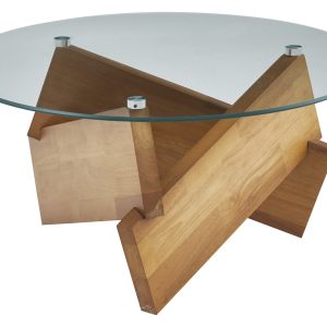 Klub stol STAKLO/DRVO