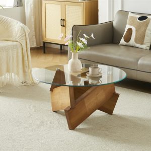 Klub stol STAKLO/DRVO - Image 2