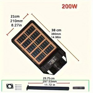 Solarni reflektor 200W sa nosačem - Image 2