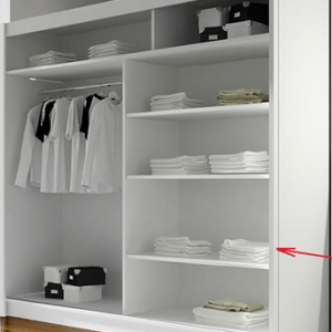 KLIZNI ORMAR IVONA 150 CM BIJELI - Image 2