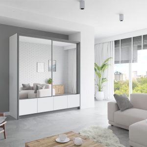 KLIZNI ORMAR LUI 200cm BIJELI