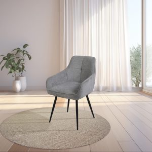 Siva trpezarijska stolica LINA - Image 3