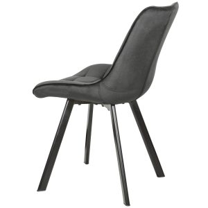 Siva trpezarijska stolica sa ROTACIJOM - Image 3