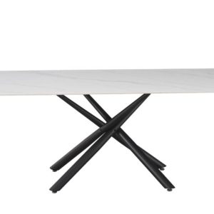 TRPEZARIJSKI STOL BIJELA PLOČA/METALNE NOGE - Image 3