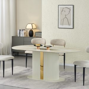 TRPEZARIJSKI STOL BEŽ 180 cm AMOND